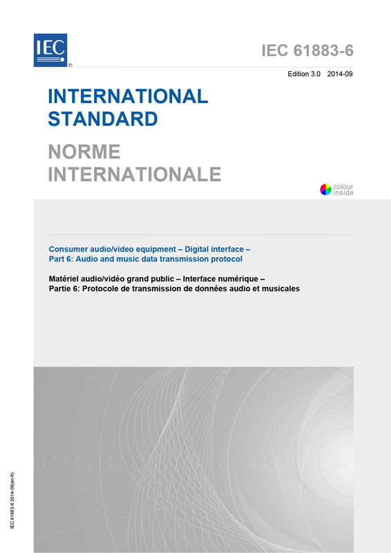 Cover IEC 61883-6:2014